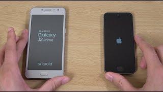 Samsung Galaxy J2 Prime vs iPhone 5S iOS 10.2 - Speed Test!