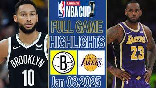 Los Angeles Lakers vs Brooklyn Nets [ FULL GAME Highlights ] NBA Highlights Today | NBA today