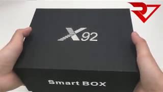 x92 android TV box unboxing video，Upgrade kodi 17.3 s912 octa core android tv box