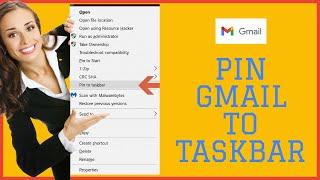 How To Pin Gmail To Taskbar in Windows 7/8/10?