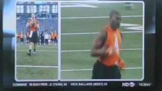 Justin Blackmon and Michael Floyd at the scouting combine WR OSU, ND