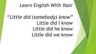 Learn English With Yasir in URDU HINDI