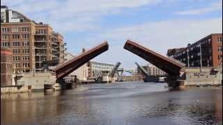 Milwaukee Third Ward Water Street Bridge opening - April 16, 2013