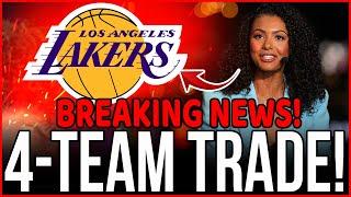 JUST CONFIRMED! SUPER TRADE INVOLVING 4 TEAMS TO NEGOTIATE AND STRENGTHEN THE TEAM! LAKERS NEWS