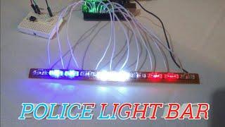 Police LED Light Bar | Arduino Control Police Light