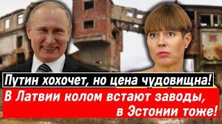 Путин хохочет, но цена чудовищна! В Латвии колом встают заводы, в Эстонии тоже!