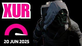 Where is XUR Today Destiny 1 D1 XUR Location and Official Inventory and Loot 20 Jun 2025, Jun/20/25