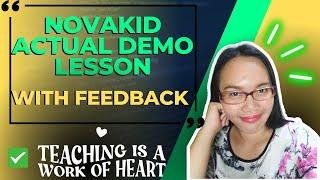 NOVAKID  ACTUAL DEMO LESSON WITH FEEDBACK  | Marizjesse