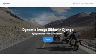 Dynamic image slider in django | Django carousel