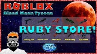 Roblox Blood Moon Tycoon - The Ruby Store!!