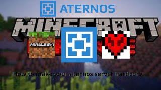 how to make your aternos server in hardcore mode!!!!