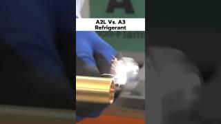 HVAC Refrigerant Flammability Test compares A2L and A3 Refrigerants | ASHRAE 34 A2L Classification