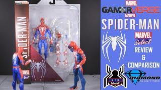 Marvel Select GamerVerse SPIDER MAN PS4 Advanced Suit Figure Review & Comparison