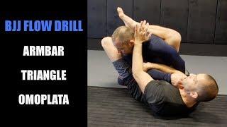 BJJ Flow Drill: Armbar Triangle Omoplata From Closed Guard