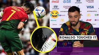  Bruno Fernandes Reaction to Ronaldo's Goal vs Uruguay