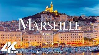 Marseille 4K - Views from above of this beautiful city with relaxing music