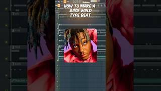 How to Make a Juice WRLD Type Beat // FL Studio Tutorial #juicewrldtypebeat2023 #shorts