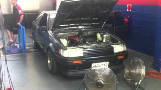 3sge Beams Ae86 dyno power run