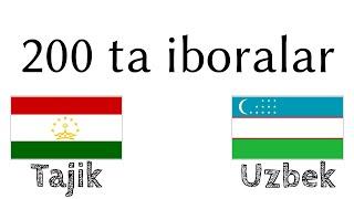 200 ta iboralar - Tojikcha - Oʻzbekcha