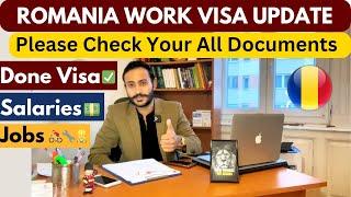 Romania work Visa Cost  | Romania Done base work Visa  | Romania jobs  Salary ,PR