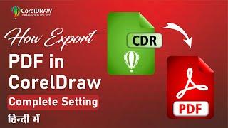 How to Create PDF in Coreldraw | Offset printing profile settings | CorelDraw by Ashish