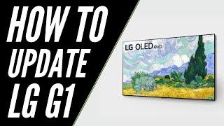 How To Update LG G1 OLED TV