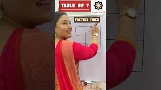 Easy way to Learn Table of 7/Multiplication Table of 7/Short Trick/Pahada#shortsfeed #shorts #math