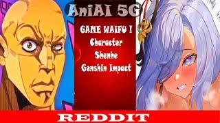 Shenhe Genshin Impact Anime vs Reddit ( the rock sus )