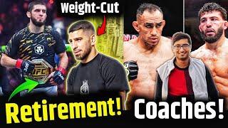 Islam's Coach Reveals SHOCKING Retirement Plan! Ilia Topuria Weight-cut Issue?