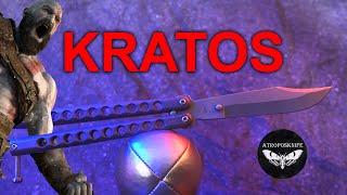 Нож бабочка Atroposknife Kratos Titan. Балисонг премиум класса. Обзор, флиппинг atropos Kratos