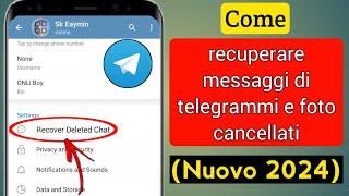 Come recuperare messaggi di telegrammi e foto cancellati (Nuovo 2024) ||