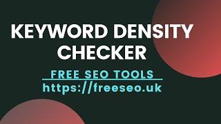 Keyword Density Checker | Free SEO Tools