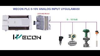 19-WECON PLC 0-10 Volt  Analog Input (Giriş) Uygulama (WECON LX3V-4AD) #plc #wecon #plcprogramming