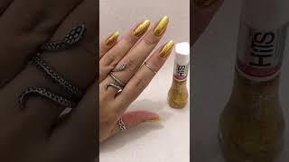 Muito ouro, inshalá  #nails #nail #unhas #esmalte #nailtutorial #nailsglitter #manicure #nailart