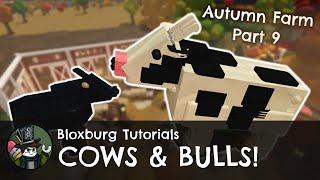 How to Make Cows in Bloxburg! - Autumn Farm (Part 9) - Bloxburg Hacks [Roblox]