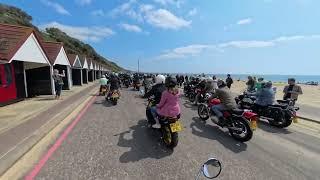 Distinguished Gentleman's Ride Bournemouth 2024. 2 Bournemouth to Christchurch real time live sound