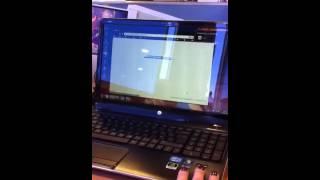 HP Simplepass - Fingerprint reader in action