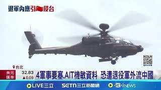 4軍事要塞.AIT機敏資料 恐遭退役軍外流中國  鎖定雷達站攻擊 學者示警:企圖讓台偵查"淪瞎子"│記者 侯彩紅 李政道│新聞一把抓20250108│三立新聞台