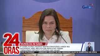 Vice President Sara Duterte kung paano napagtantong hindi na maganda ang relasyon niya... | 24 Oras