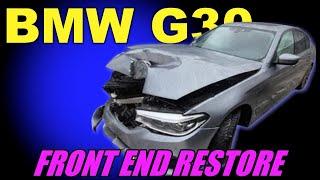 BMW G30. Front end restore. Ремонт переда.