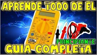 MULTIMETRO PARA PRINCIPIANTES || VOLTIMETRO || AMPERIMETRO || TESTER || TUTORIAL