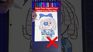 Never Draw Ragatha THIS Way!  Digital Circus #art #shorts #digitalcircus