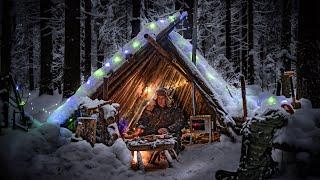 Solo Bushcraft Winter Camping - The Christmas Ambience - Merry Christmas and Happy New Year 2023!