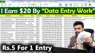 Freelancer Web Research work live training of project on google sheet | data entry Work training