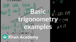 CA Geometry: Basic trigonometry | Worked examples | Geometry | Khan Academy