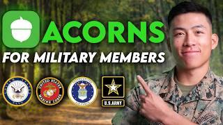 How To Invest If You Have NO TIME In The Military - Acorns Investing App Tutorial For Beginners