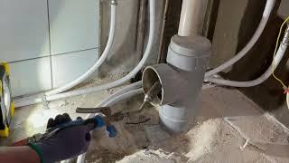 How to loosen broken and glued PVC drain #pvc #plumbingproblems #diy