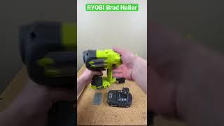 How to use Ryobi Brad Nailer 18 gauge brad nail gun.