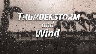 Windy Thunderstorm sounds for sleeping| Black Screen| rain sounds for sleeping