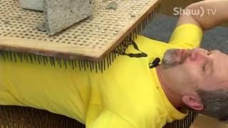 Extreme Physics - Breaking Concrete Block on Bed of Nails